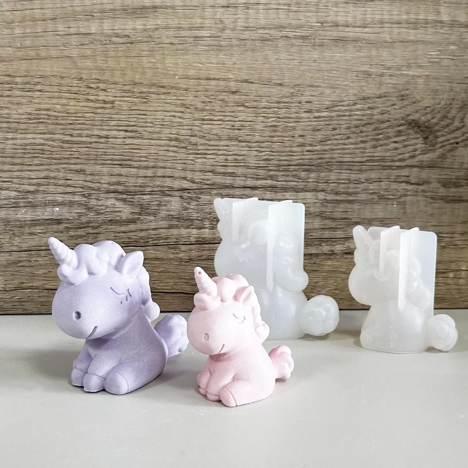 3D 幾何学的なシリコーンユニコーン猫鹿クマ型ソープキャンド - Soap Making Instructions のレビューと価格