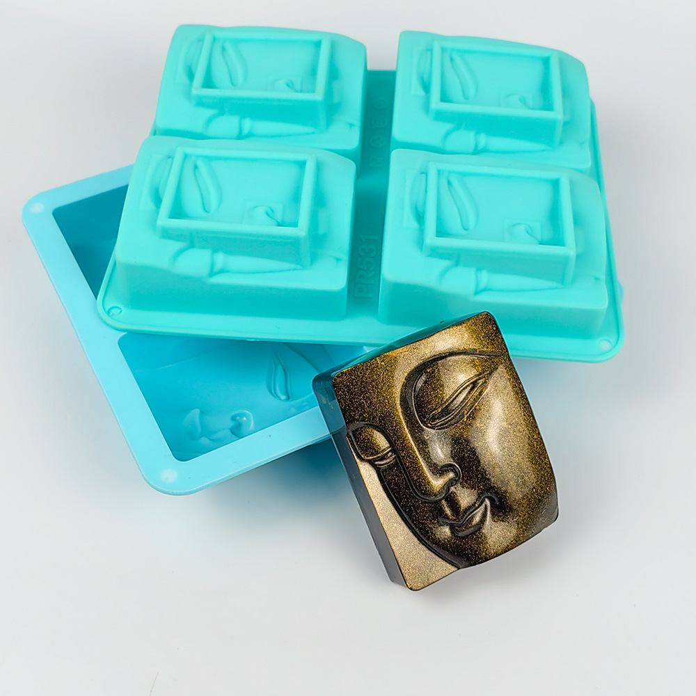 シリコン仏ポートレート石鹸型,人間の顔の手工芸品,ワックス型 - Soap Making Kit For Beginners のレビューと価格