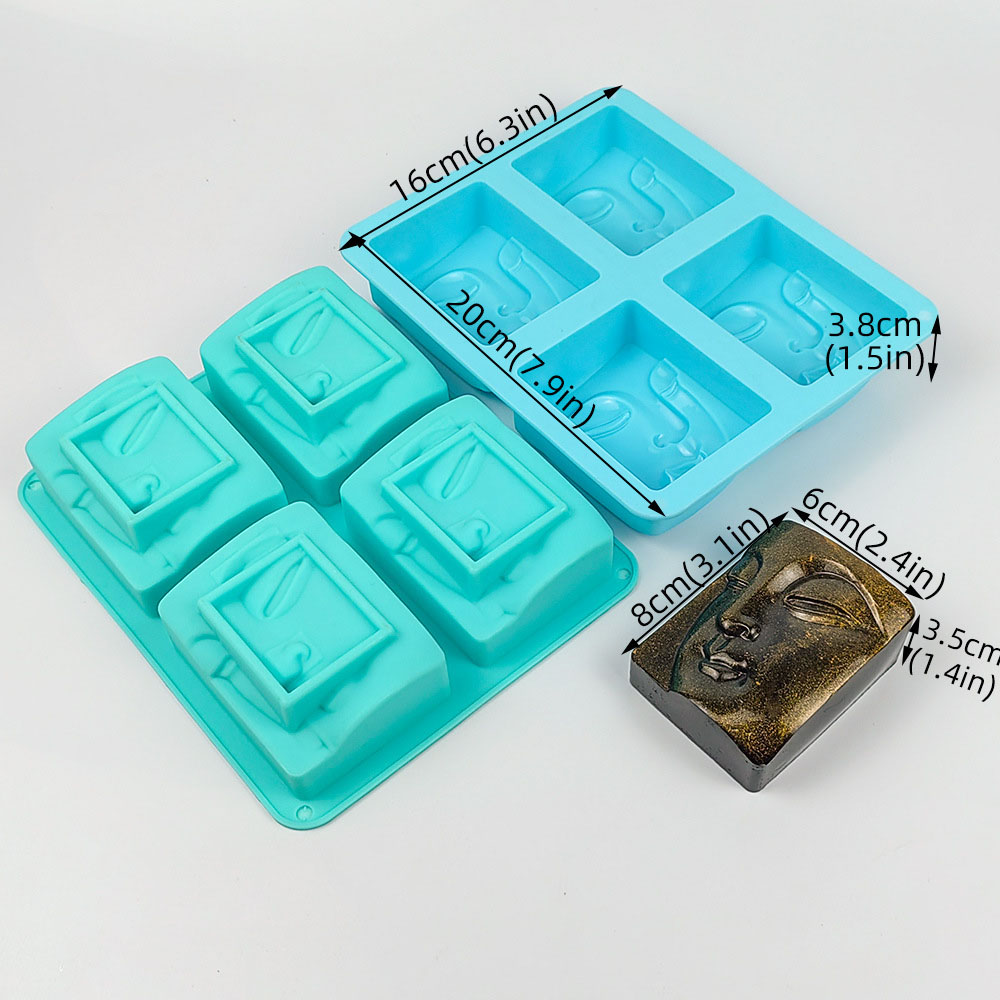 シリコン仏ポートレート石鹸型,人間の顔の手工芸品,ワックス型 - Soap Making Kit For Beginners のレビューと価格